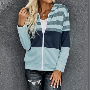 Color block strip hoodie NEW WITH TAGS size Small